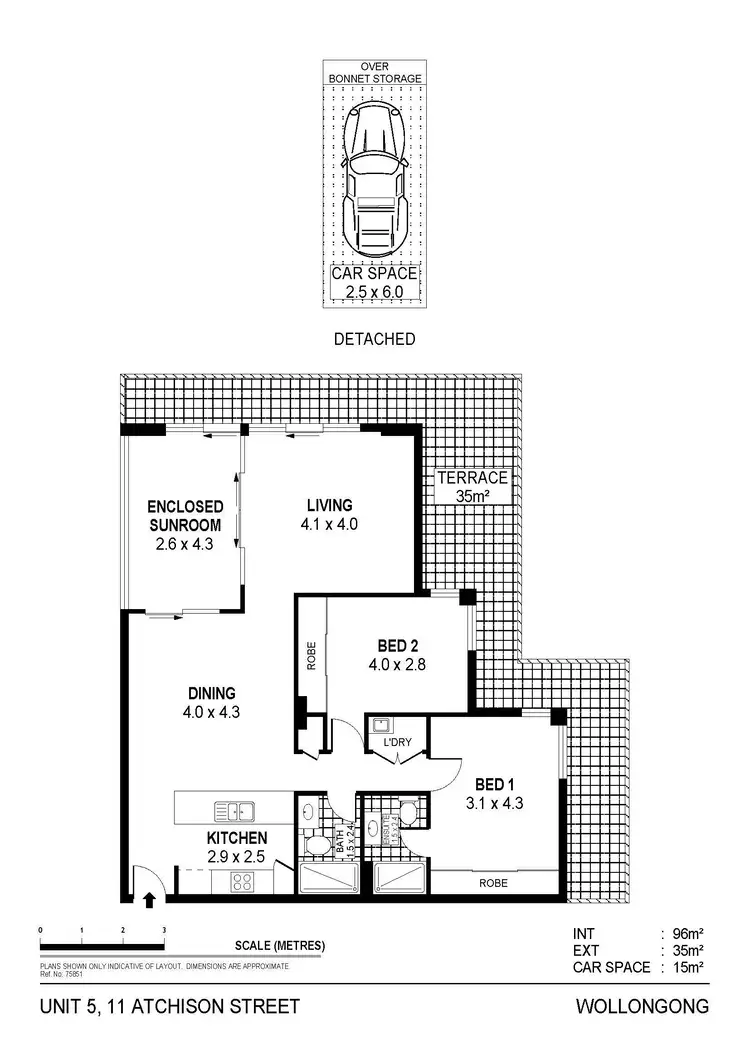 Floorplan of Homely unit listing, 5/11 Atchison Street, Wollongong NSW 2500