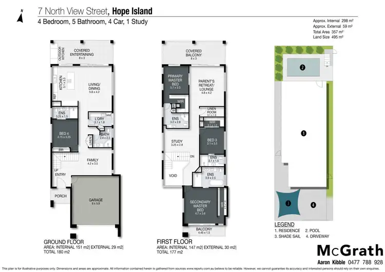 Floorplan of Homely house listing, 7 North View Street, Hope Island QLD 4212