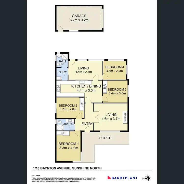Floorplan of Homely house listing, 1/10 Baynton Avenue, Sunshine North VIC 3020