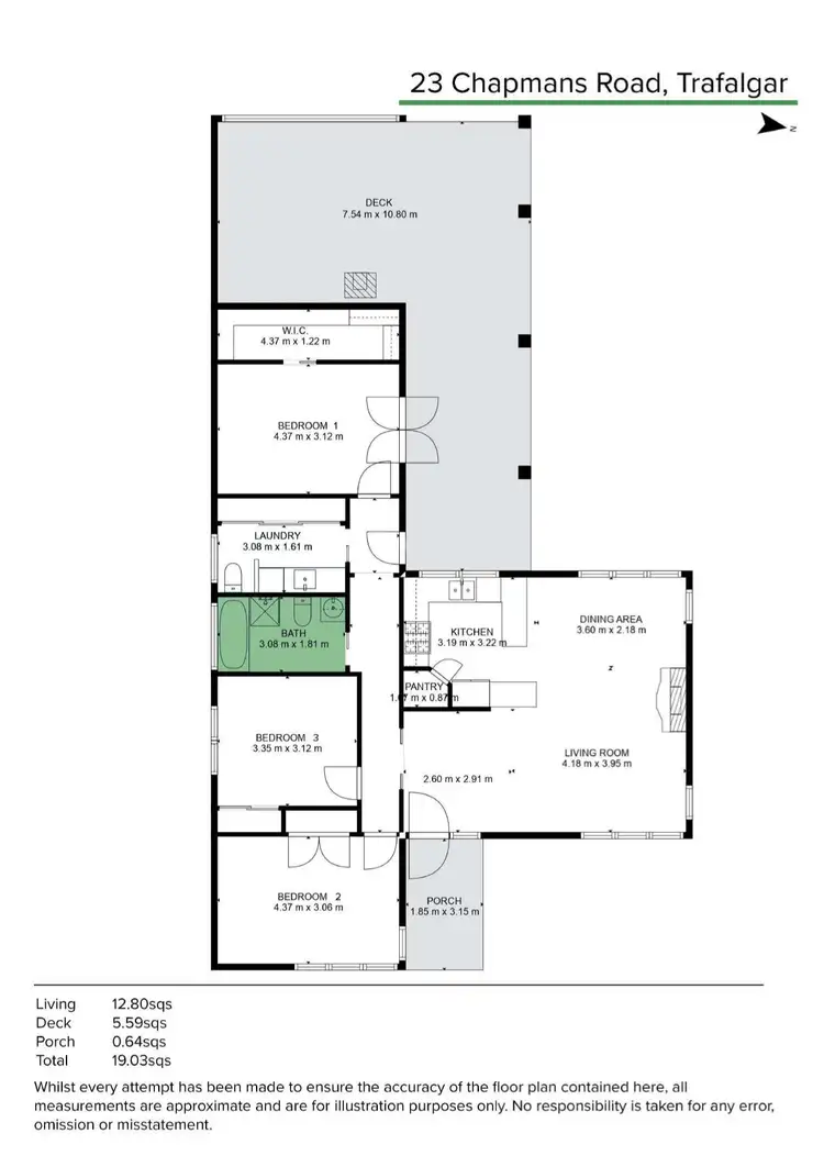 Floorplan of Homely house listing, 23 Chapmans Road, Trafalgar VIC 3824