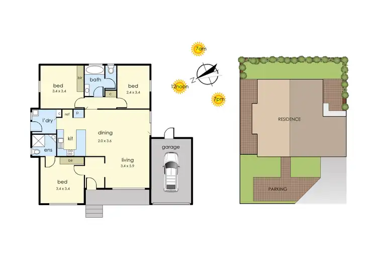 Floorplan of Homely townhouse listing, 2/9 Baden Powell Drive, Frankston South VIC 3199