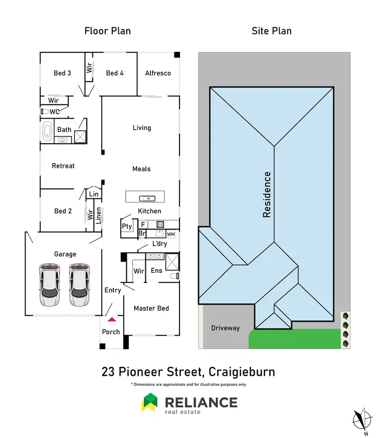 Floorplan of Homely house listing, 23 Pioneer Street, Craigieburn VIC 3064