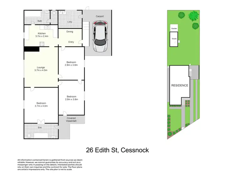 Floorplan of Homely house listing, 26 Edith Street, Cessnock NSW 2325