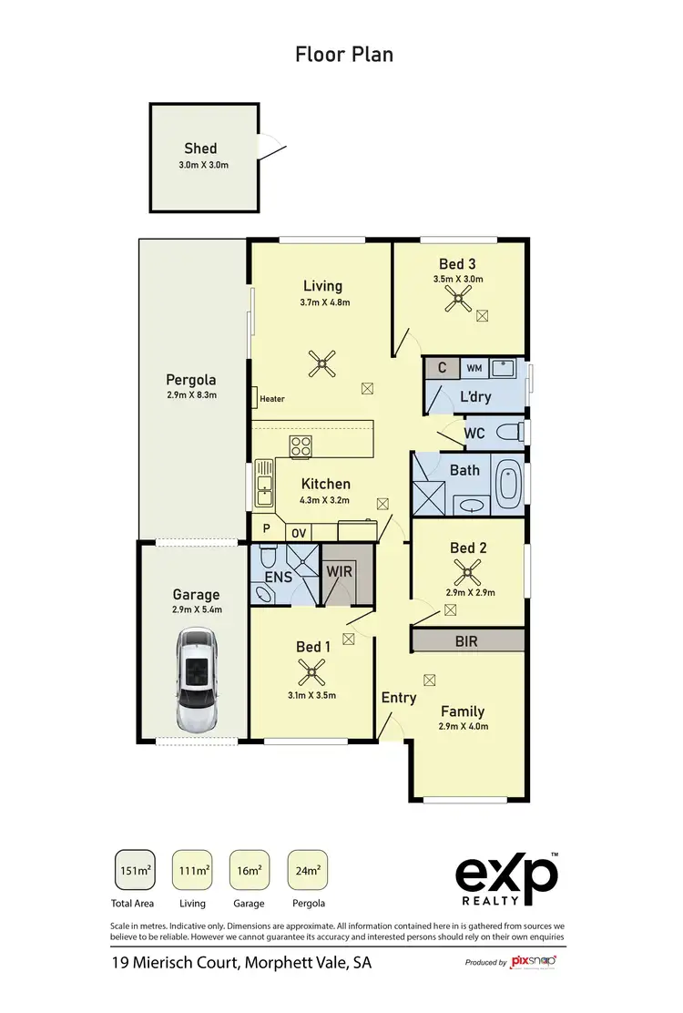 Floorplan of Homely house listing, 19 Mierisch Court, Morphett Vale SA 5162