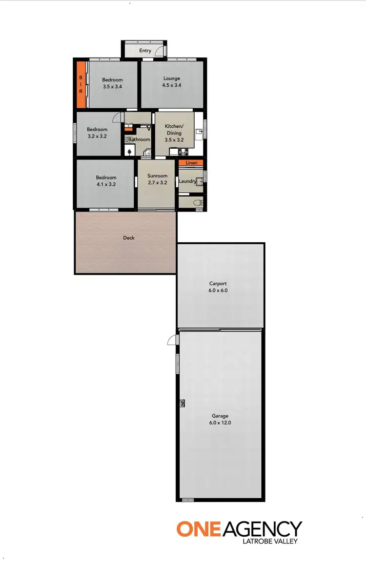 Floorplan of Homely house listing, 180 Kay Street, Traralgon VIC 3844
