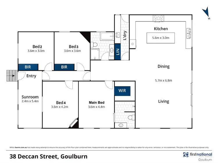 Floorplan of Homely house listing, 38 Deccan Street, Goulburn NSW 2580