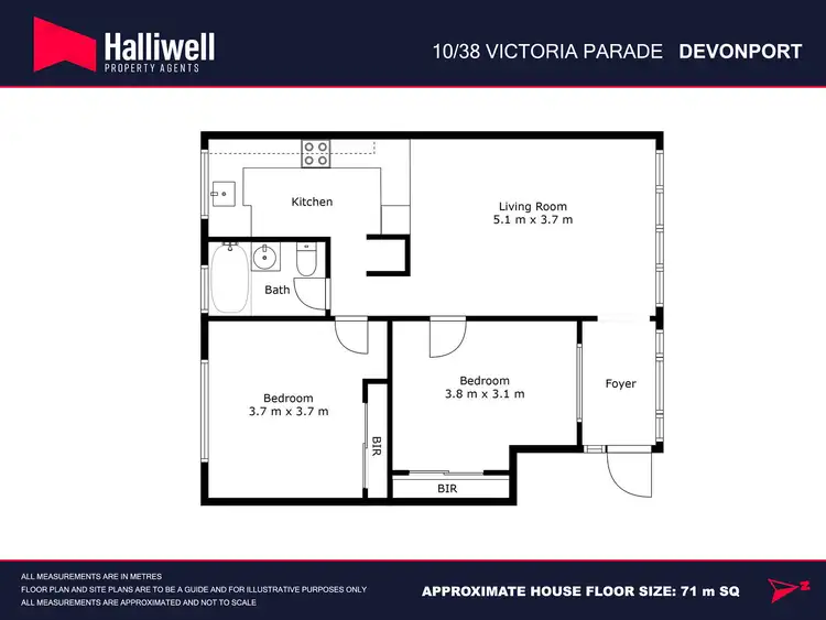 Floorplan of Homely unit listing, 10/38 Victoria Parade, Devonport TAS 7310