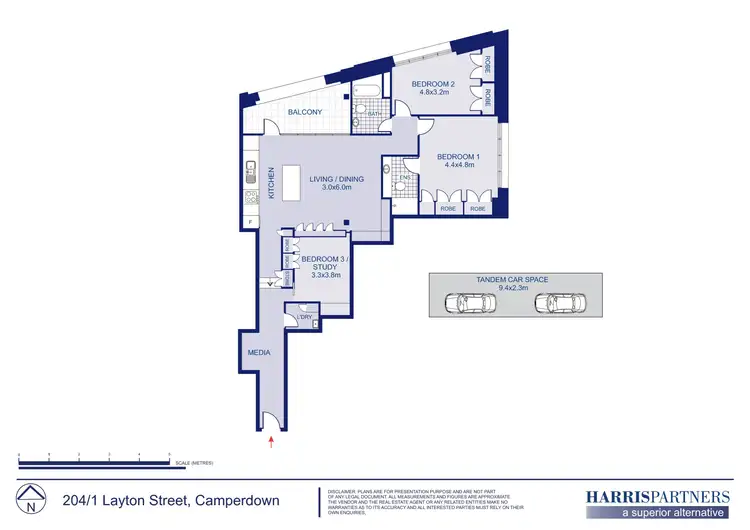 Floorplan of Homely unit listing, 204/1 Layton Street, Camperdown NSW 2050