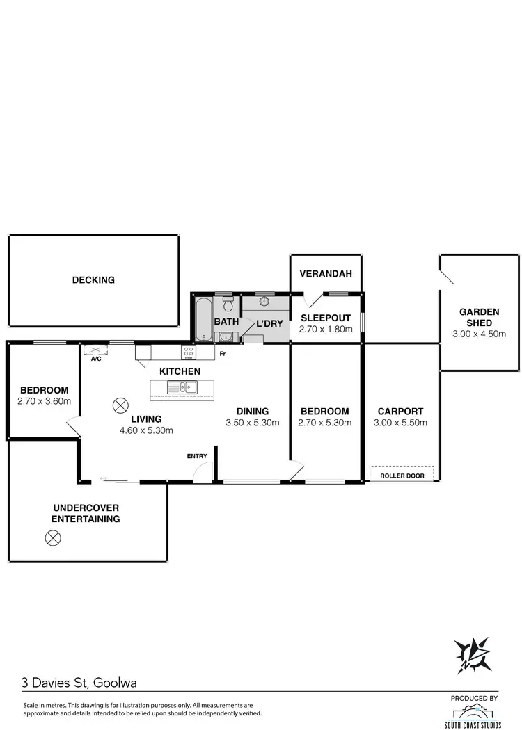 Floorplan of Homely house listing, 3 Davies Street, Goolwa SA 5214