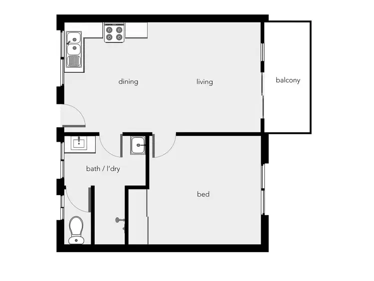 Floorplan of Homely unit listing, 14/71-73 Moore Street, Trinity Beach QLD 4879