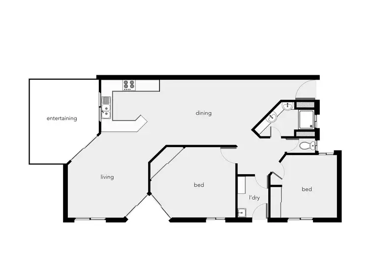 Floorplan of Homely apartment listing, 2/12 Clifton Road, Clifton Beach QLD 4879