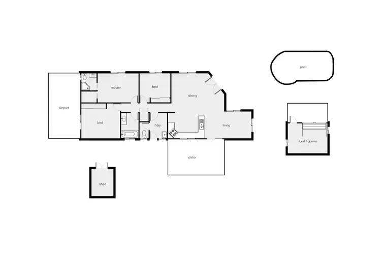 Floorplan of Homely house listing, 1 Patrick Close, Gordonvale QLD 4865