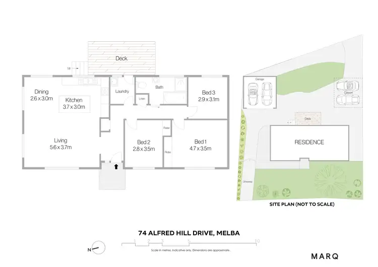 Floorplan of Homely house listing, 74 Alfred Hill Drive, Melba ACT 2615