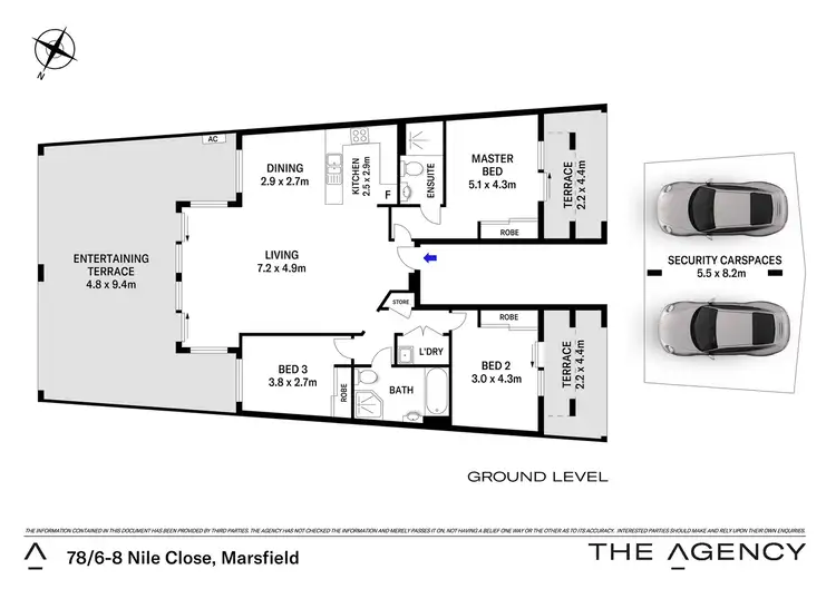 Floorplan of Homely unit listing, 78/6-8 Nile Close, Marsfield NSW 2122