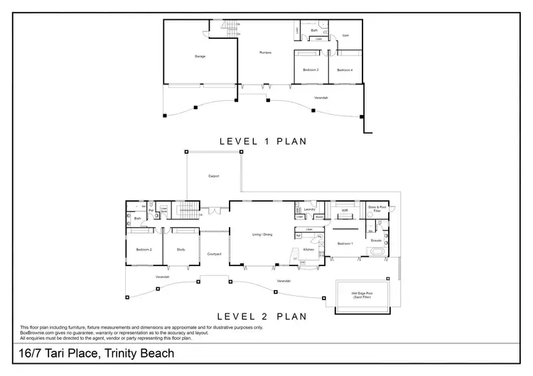 Floorplan of Homely house listing, 16/7 Tari Place, Trinity Beach QLD 4879