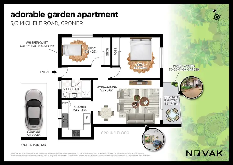 Floorplan of Homely apartment listing, 5/6 Michele Road, Cromer NSW 2099