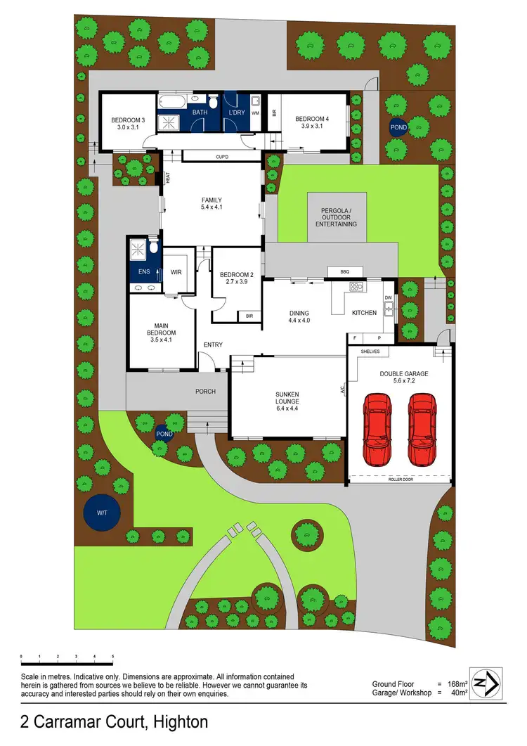 Floorplan of Homely house listing, 2 Carramar Court, Highton VIC 3216