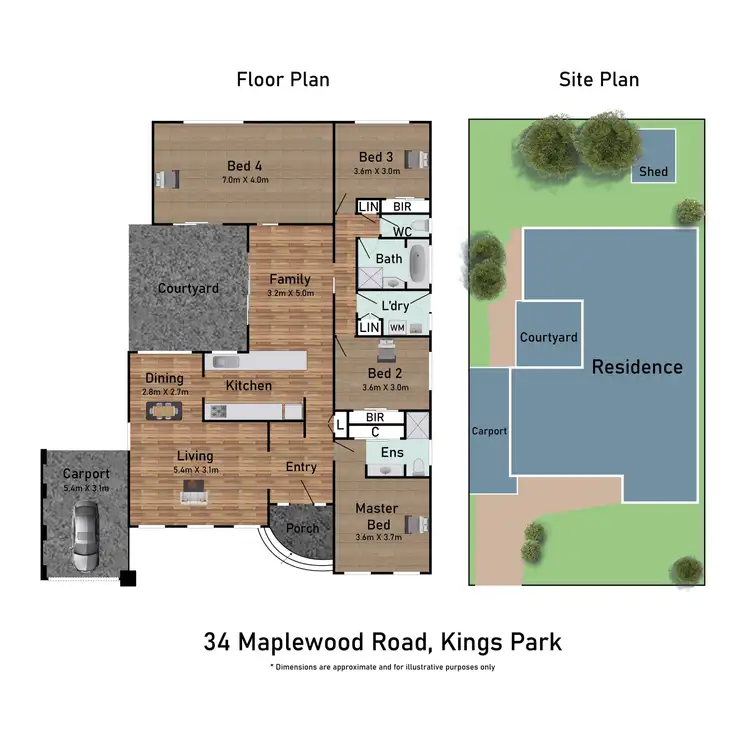 Floorplan of Homely house listing, 34 Maplewood Road, Kings Park VIC 3021