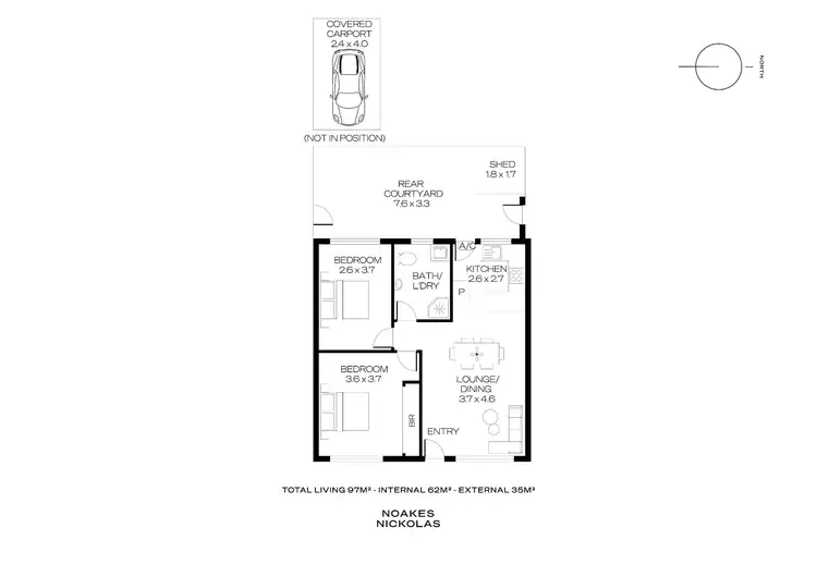 Floorplan of Homely unit listing, 8/43-47 Morphett Road, Camden Park SA 5038