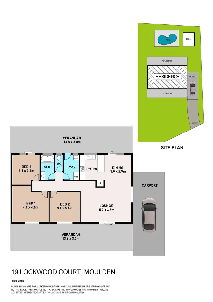 Floorplan of Homely house listing, 19 Lockwood Court, Moulden NT 830