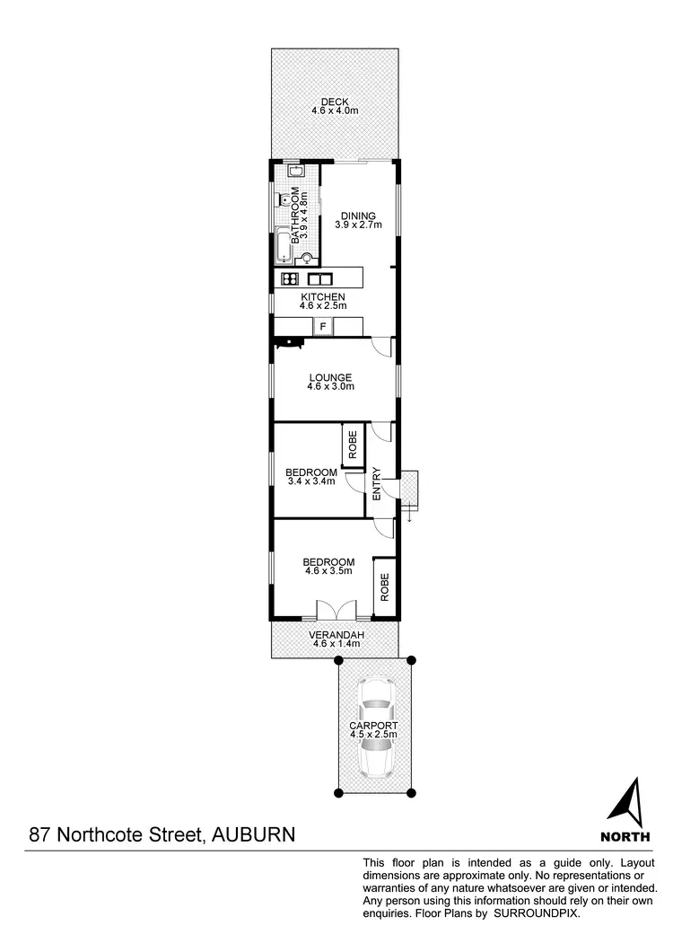 Floorplan of Homely house listing, 87 Northcote Street, Auburn NSW 2144