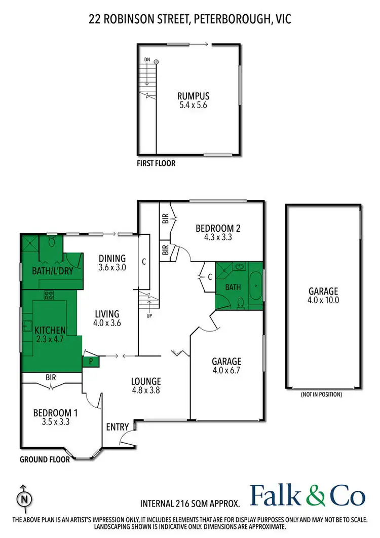 Floorplan of Homely house listing, 22 Robertson Street, Peterborough VIC 3270