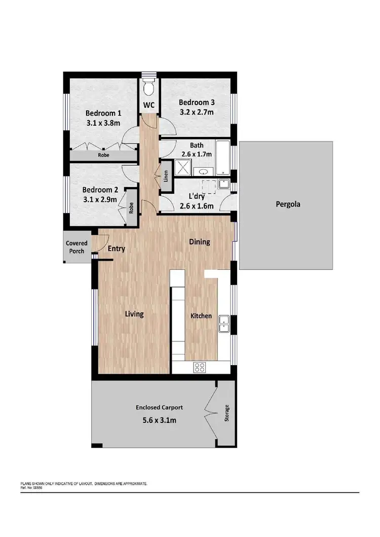 Floorplan of Homely townhouse listing, 55 Cromwell Circuit, Isabella Plains ACT 2905