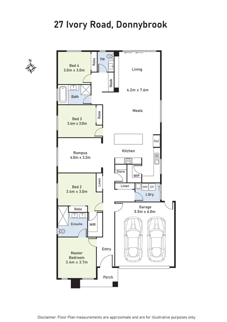 Floorplan of Homely house listing, 27 Ivory Road, Donnybrook VIC 3064