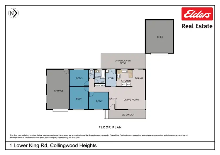 Floorplan of Homely house listing, 1 Lower King Road, Collingwood Heights WA 6330