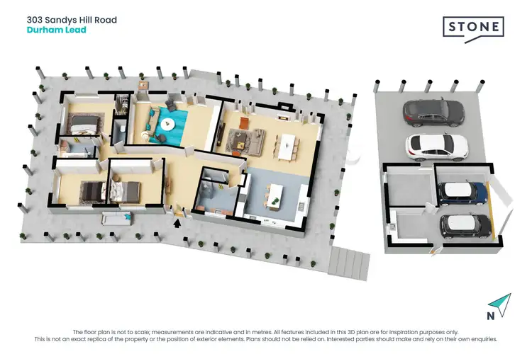 Floorplan of Homely house listing, 303 Sandys Hill Road, Durham Lead VIC 3352