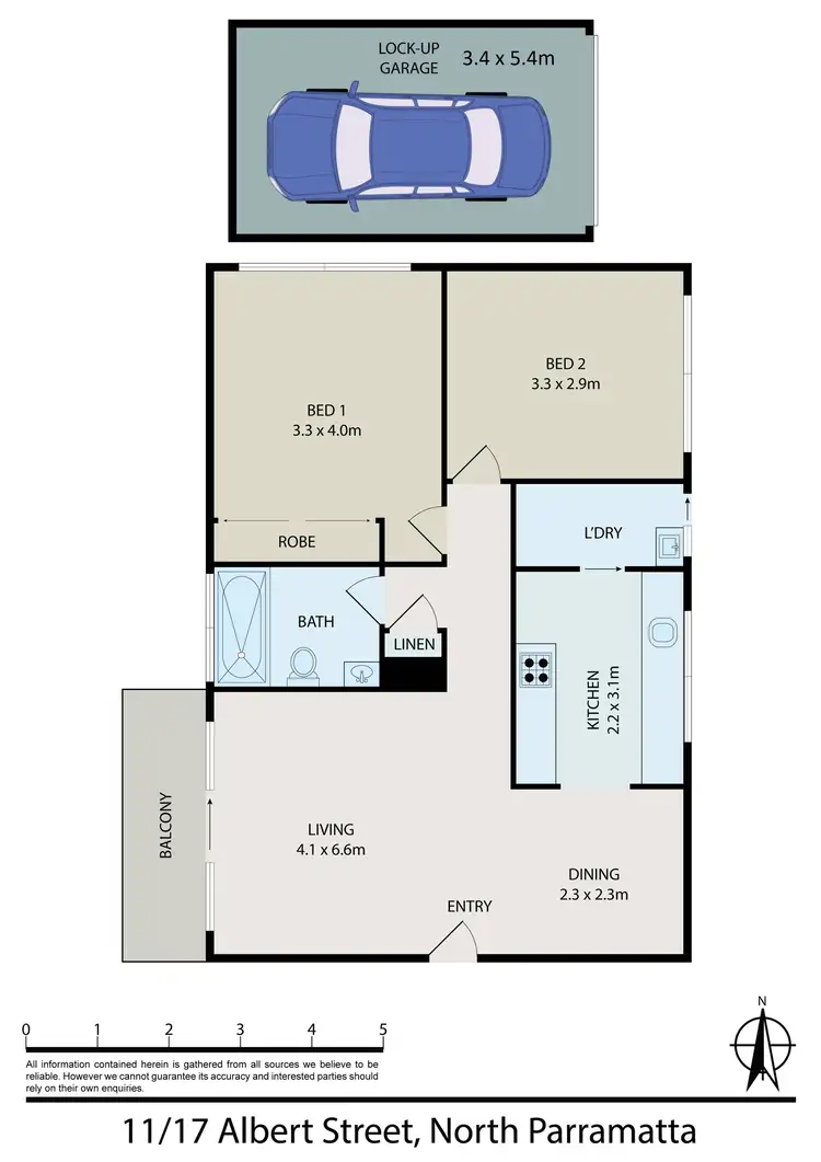 Floorplan of Homely unit listing, 11/15-17 Albert Street, North Parramatta NSW 2151