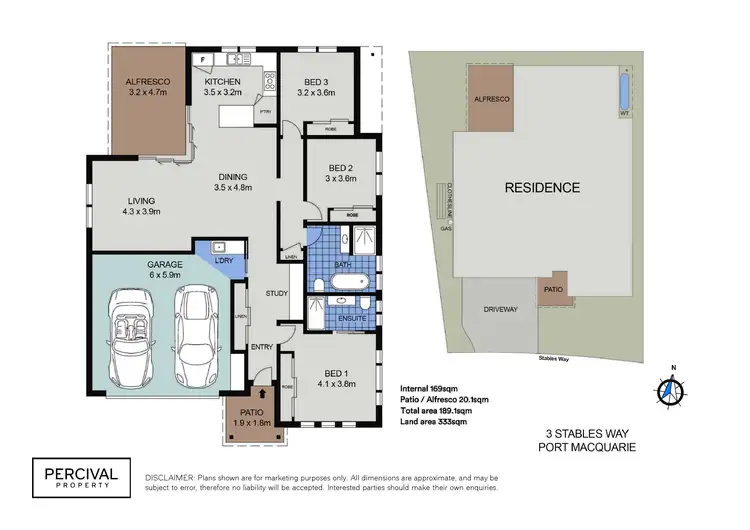 Floorplan of Homely house listing, 3 Stables Way, Port Macquarie NSW 2444