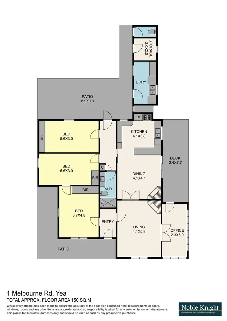 Floorplan of Homely house listing, 1 Melbourne Road, Yea VIC 3717