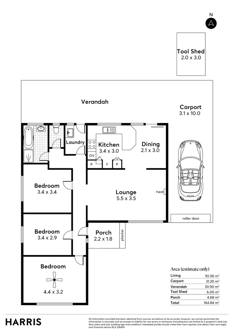 Floorplan of Homely house listing, 23 Richard Avenue, Mitchell Park SA 5043