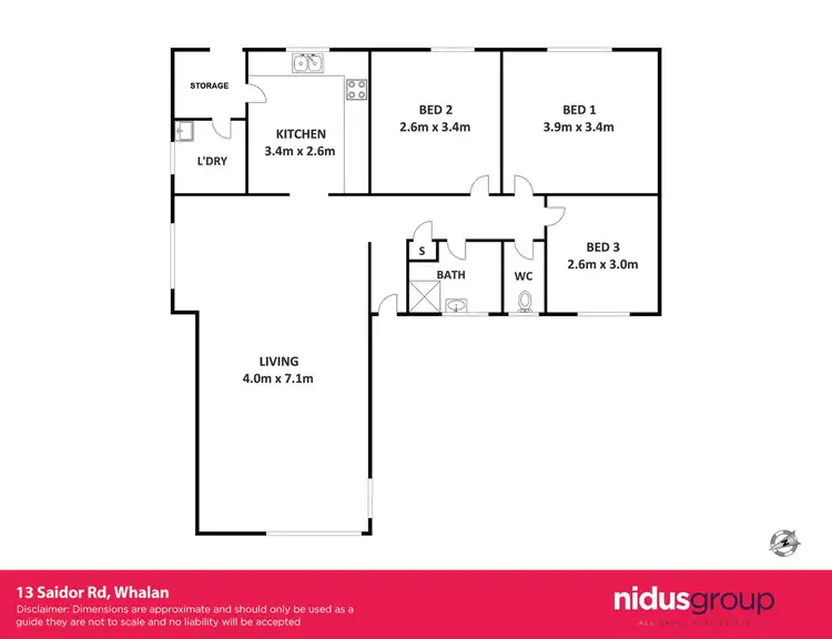 Floorplan of Homely house listing, 13 Saidor Road, Whalan NSW 2770