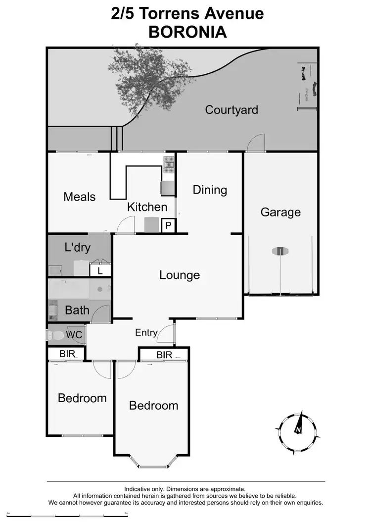 Floorplan of Homely unit listing, 2/5 Torrens Avenue, Boronia VIC 3155