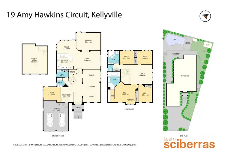 Floorplan of Homely house listing, 19 Amy Hawkins Circuit, Kellyville NSW 2155