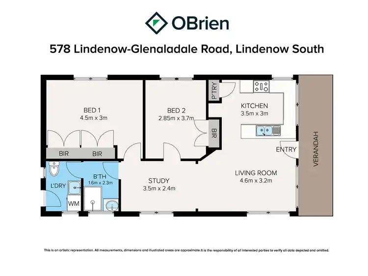 Floorplan of Homely house listing, 578 Lindenow-Glenaladale Road, Lindenow South VIC 3875