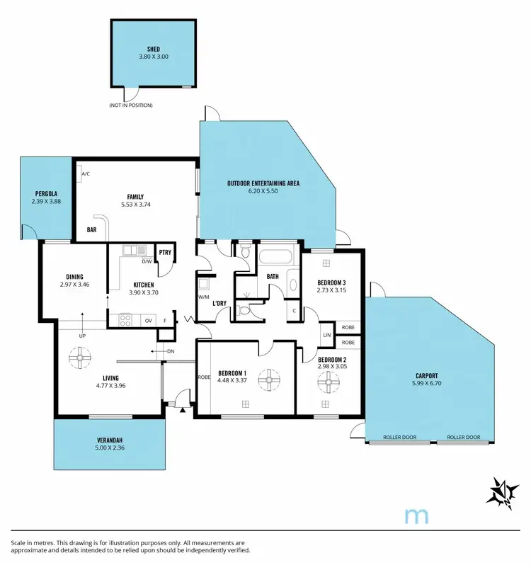 Floorplan of Homely house listing, 2 Kimberly Way, Happy Valley SA 5159