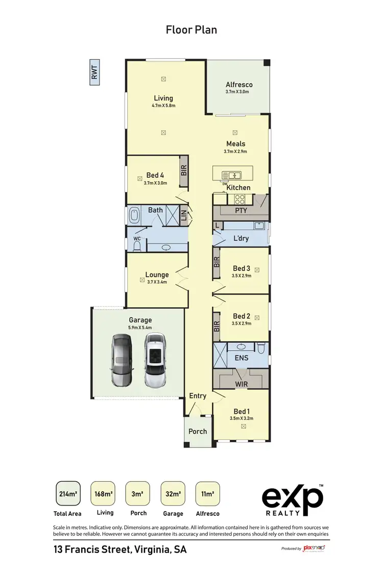 Floorplan of Homely house listing, 13 Francis Street, Virginia SA 5120