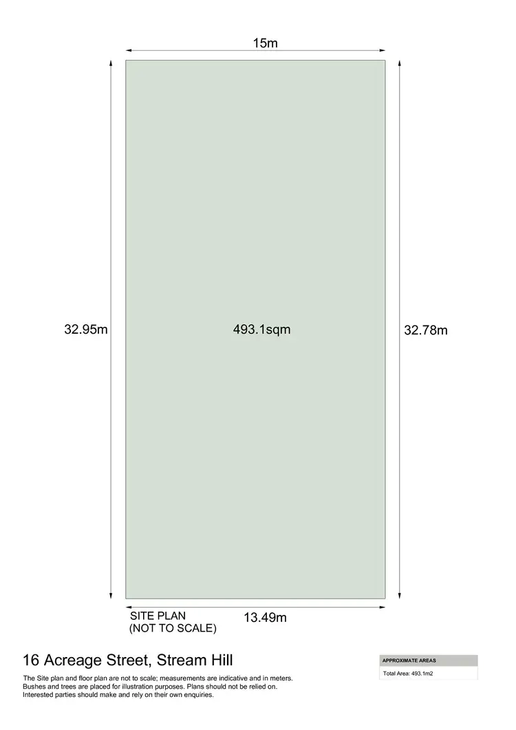 Floorplan of Homely land listing, 16 Acreage Street, Stream Hill NSW 2526