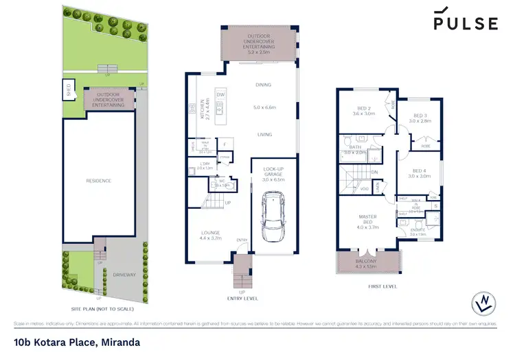 Floorplan of Homely semi-detached listing, 10b Kotara Place, Miranda NSW 2228