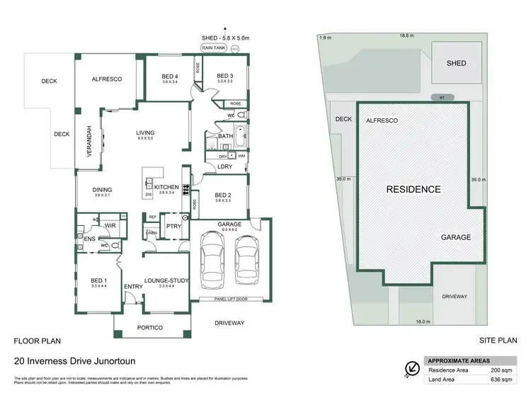Floorplan of Homely house listing, 20 Inverness Drive, Junortoun VIC 3551