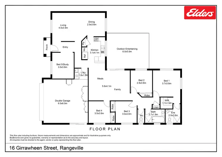 Floorplan of Homely house listing, 16 Girrawheen Street, Rangeville QLD 4350