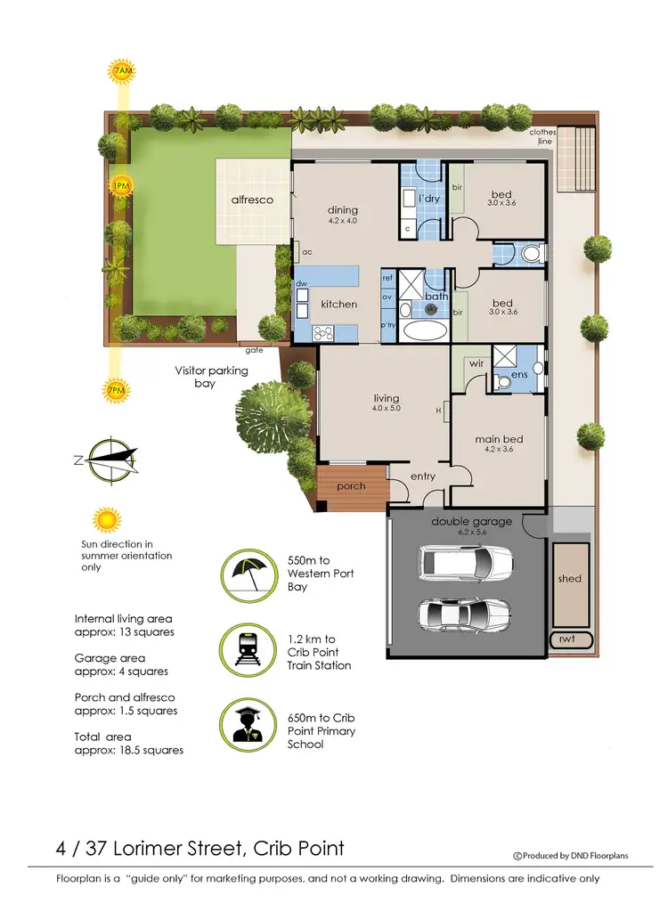 Floorplan of Homely unit listing, 4/37 Lorimer Street, Crib Point VIC 3919