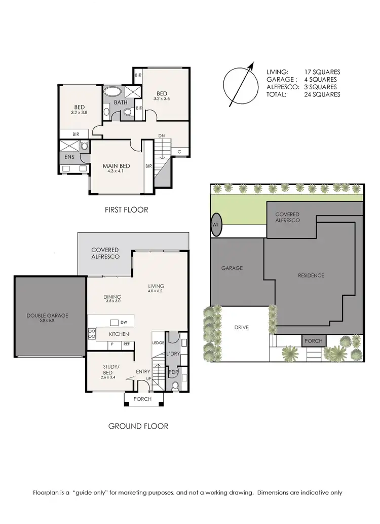 Floorplan of Homely townhouse listing, 6C Hazel Avenue, Edithvale VIC 3196