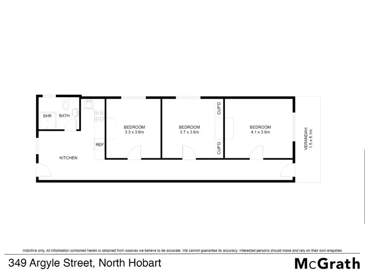Floorplan of Homely house listing, 349 Argyle Street, North Hobart TAS 7000