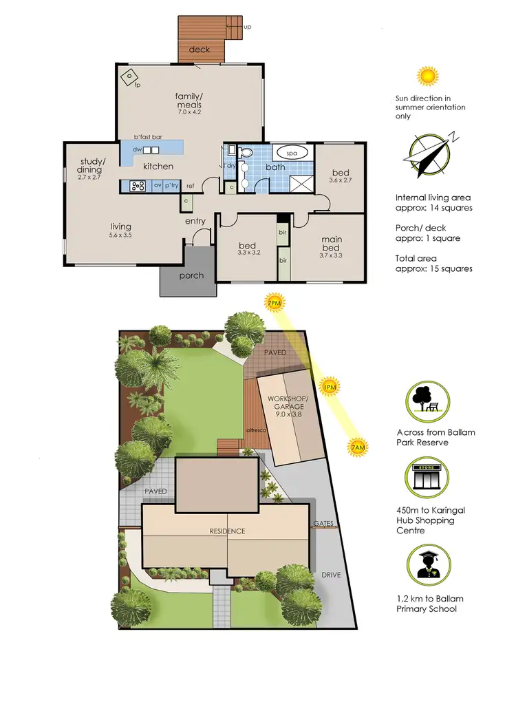 Floorplan of Homely house listing, 4 Parkview Drive, Frankston VIC 3199