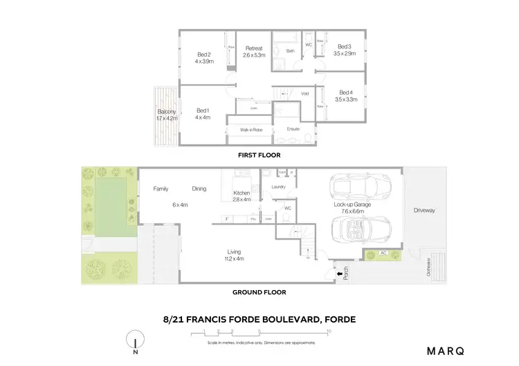 Floorplan of Homely townhouse listing, 8/21 Francis Forde Boulevard, Forde ACT 2914
