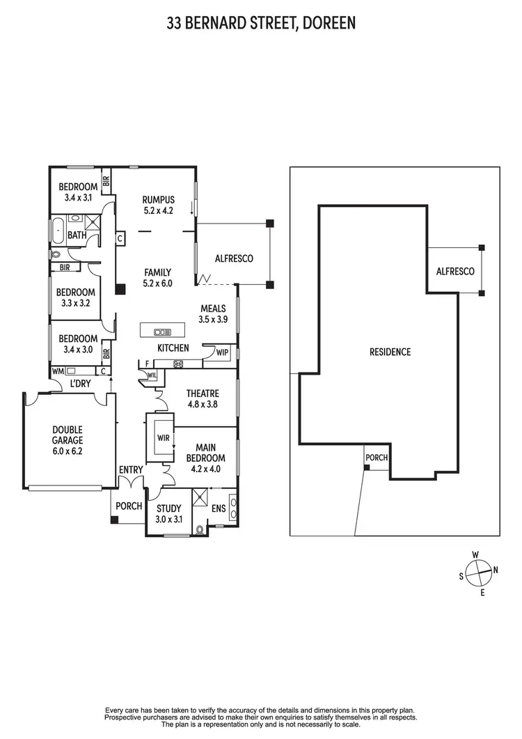 Floorplan of Homely house listing, 33 Bernard Street, Doreen VIC 3754